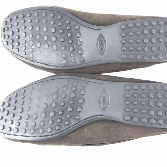 TODS Gommino Penny Loafers Men 8.5 Suede Brown - Picture 7 of 8